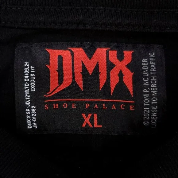 DMX T Shirt Mens Size XL Black Shoe Palace Earl Simmons Ruff Ryders Hip Hop - Picture 6 of 14